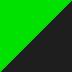 Vert Lime green / noir Ebony