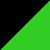 Metallic Flat Spark Black / Candy Lime Green